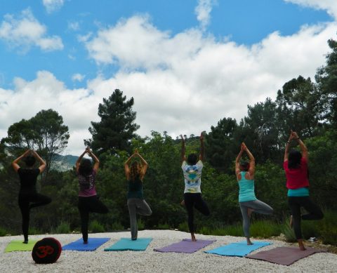 Yoga en las montañas: naturaleza y alegría